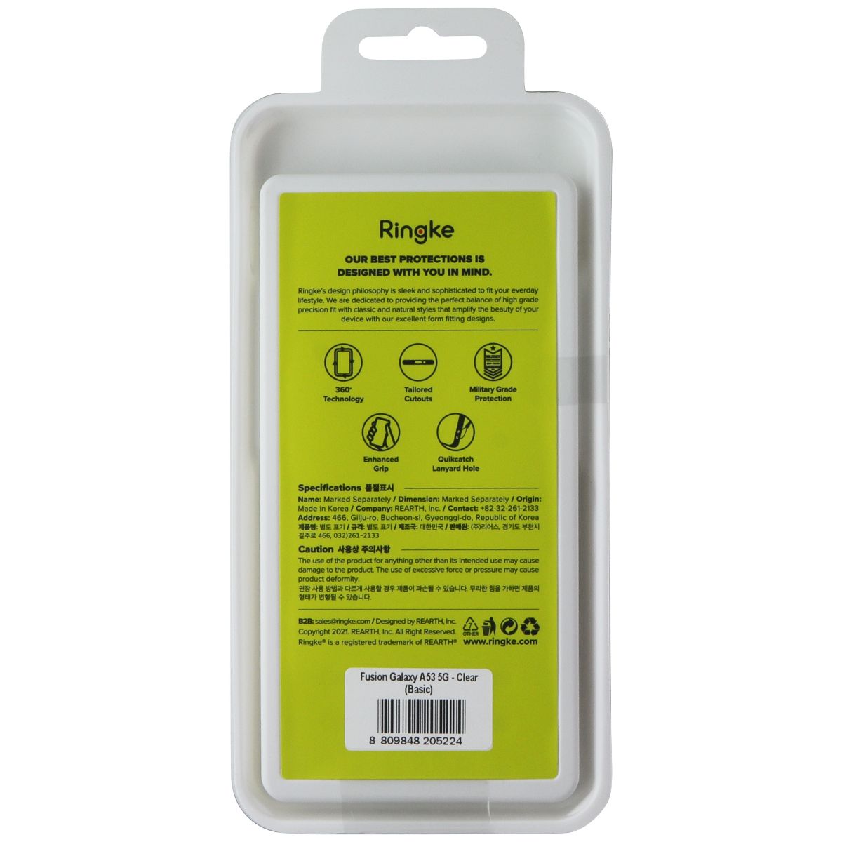 Ringke Fusion Series Case for Samsung Galaxy A53 5G - Clear