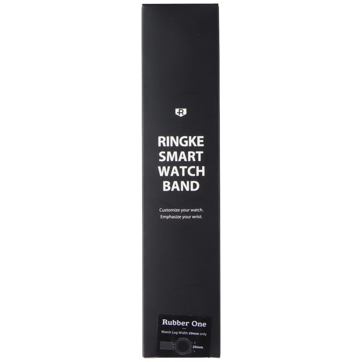 Ringke Rubber One Band for 20mm Lug Smartwatches - Black