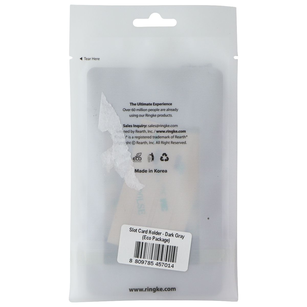 Ringke Slot Card Holder for Phone Case - Dark Gray Cell Phone - Other Accessories Ringke - Simple Cell Bulk Wholesale Pricing - USA Seller