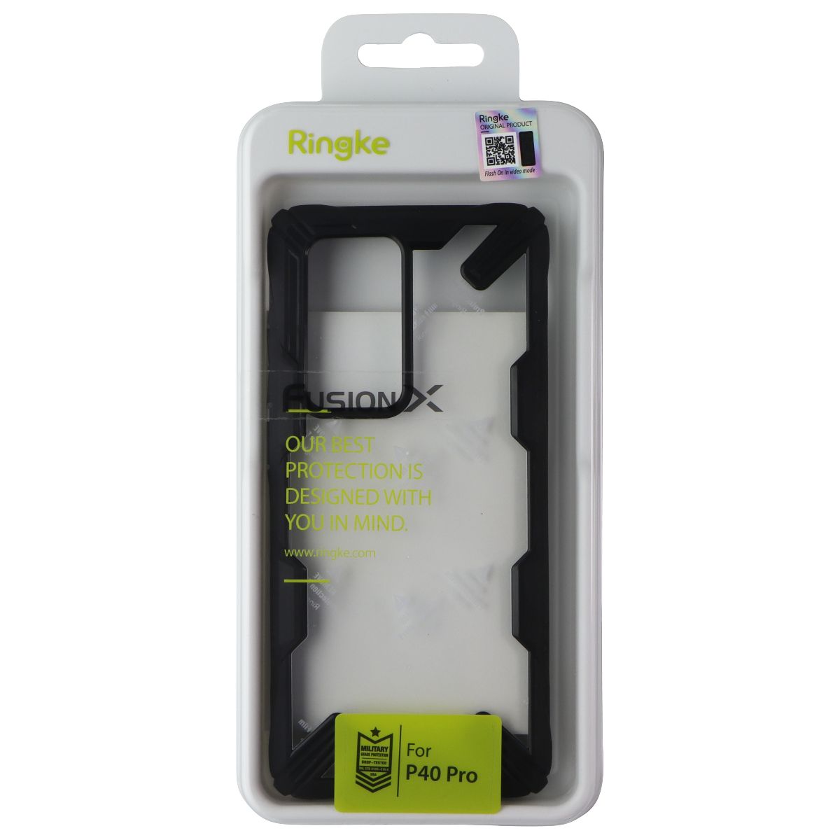 Ringke Fusion X Series Case for Huawei P40 Pro - Clear / Black Cell Phone - Cases, Covers & Skins Ringke - Simple Cell Bulk Wholesale Pricing - USA Seller
