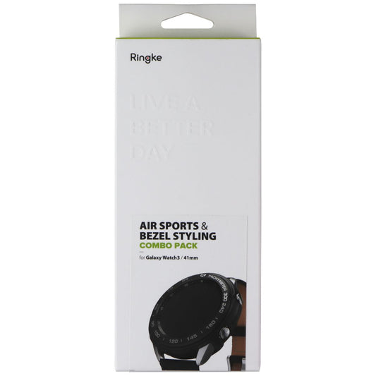 Ringke Air Sports Case & Bezel Styling for Samsung Galaxy Watch3 (41mm) - Black Smart Watch Accessories - Smart Watch Cases Ringke - Simple Cell Bulk Wholesale Pricing - USA Seller