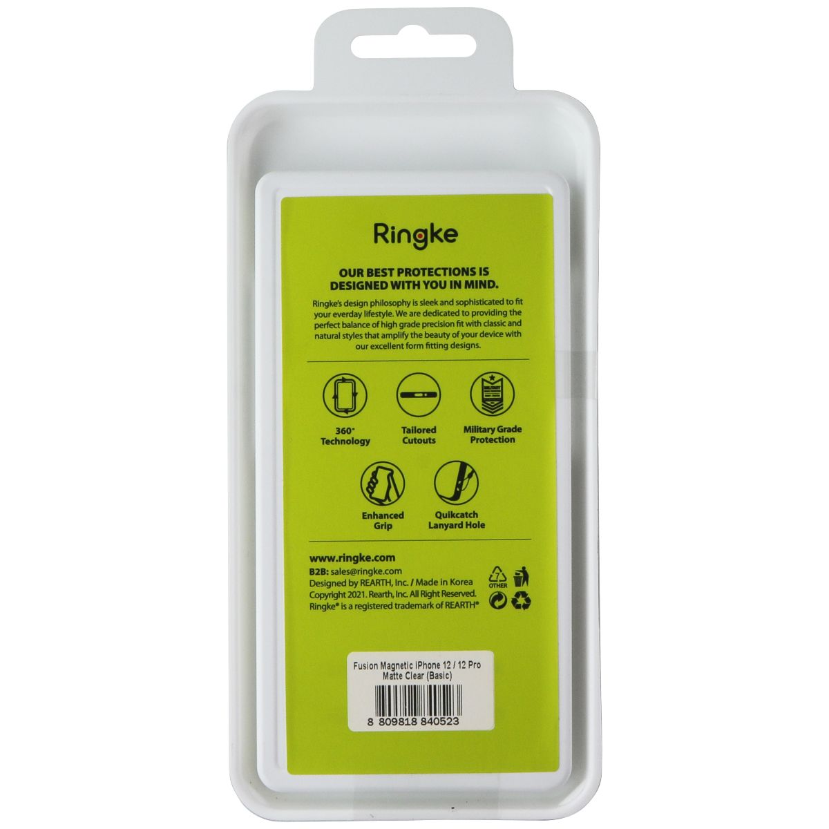 Ringke Fusion Series Case for MagSafe for Apple iPhone 12/12 Pro - Clear Cell Phone - Cases, Covers & Skins Ringke - Simple Cell Bulk Wholesale Pricing - USA Seller