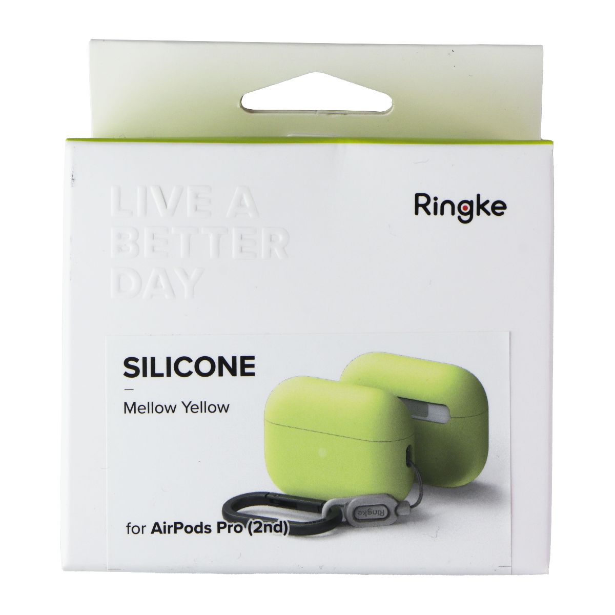 Ringke Silicone Case for Apple AirPods Pro (2nd Gen) - Mellow Yellow iPod, Audio Player Accessories - Other Portable Audio Accs Ringke - Simple Cell Bulk Wholesale Pricing - USA Seller
