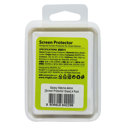 Ringke Screen Protector for Samsung Galaxy Watch4 (44mm) - 4 Pack Smart Watch Accessories - Screen Protectors Ringke - Simple Cell Bulk Wholesale Pricing - USA Seller