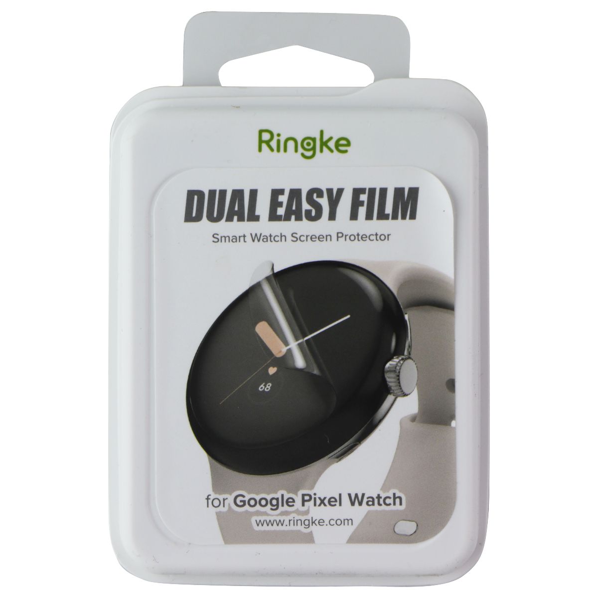 Ringke Dual Easy Film Screen Protector for Google Pixel Watch - 3 Pack Smart Watch Accessories - Screen Protectors Ringke - Simple Cell Bulk Wholesale Pricing - USA Seller