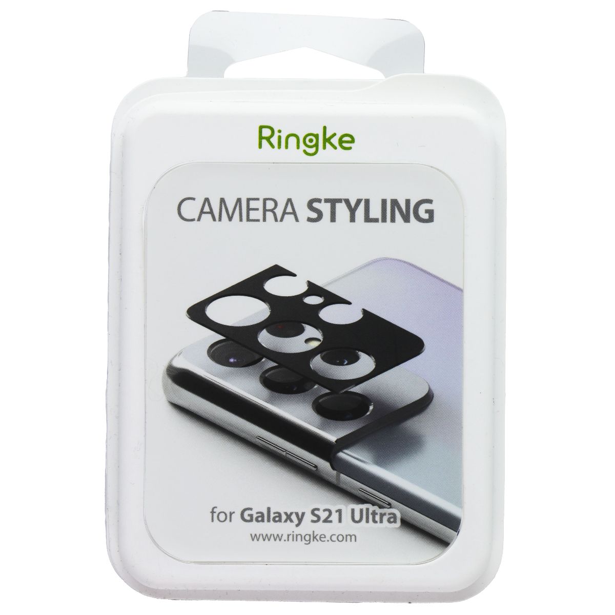 Ringke Camera Styling Lens Protector for Samsung Galaxy S21 Ultra - Black Cell Phone - Other Accessories Ringke - Simple Cell Bulk Wholesale Pricing - USA Seller