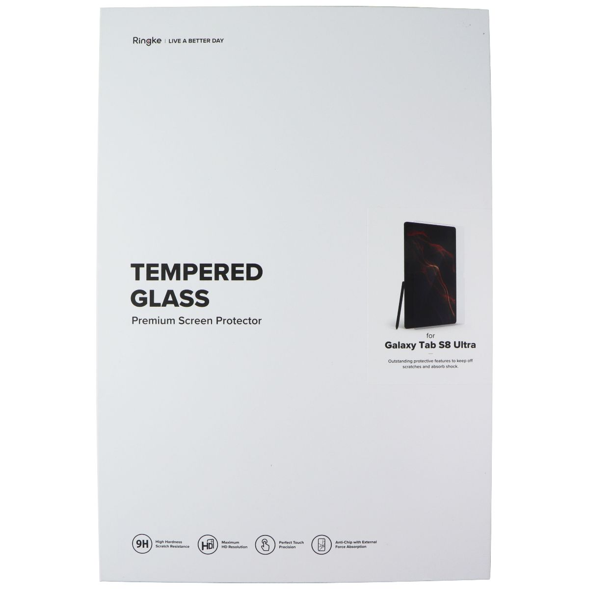 Rinke Tempered Glass Screen Protector for Samsung Galaxy Tab S8 Ultra iPad/Tablet Accessories - Screen Protectors Ringke - Simple Cell Bulk Wholesale Pricing - USA Seller
