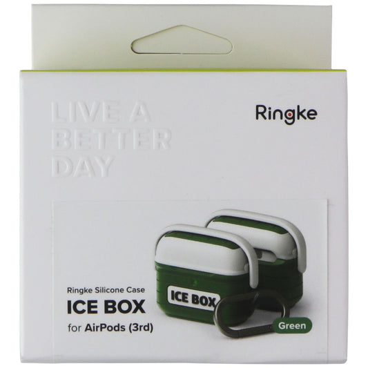 Ringke Silicone Case for Apple AirPods (3rd Gen) - Ice Box Green/White iPod, Audio Player Accessories - Cases, Covers & Skins Ringke - Simple Cell Bulk Wholesale Pricing - USA Seller