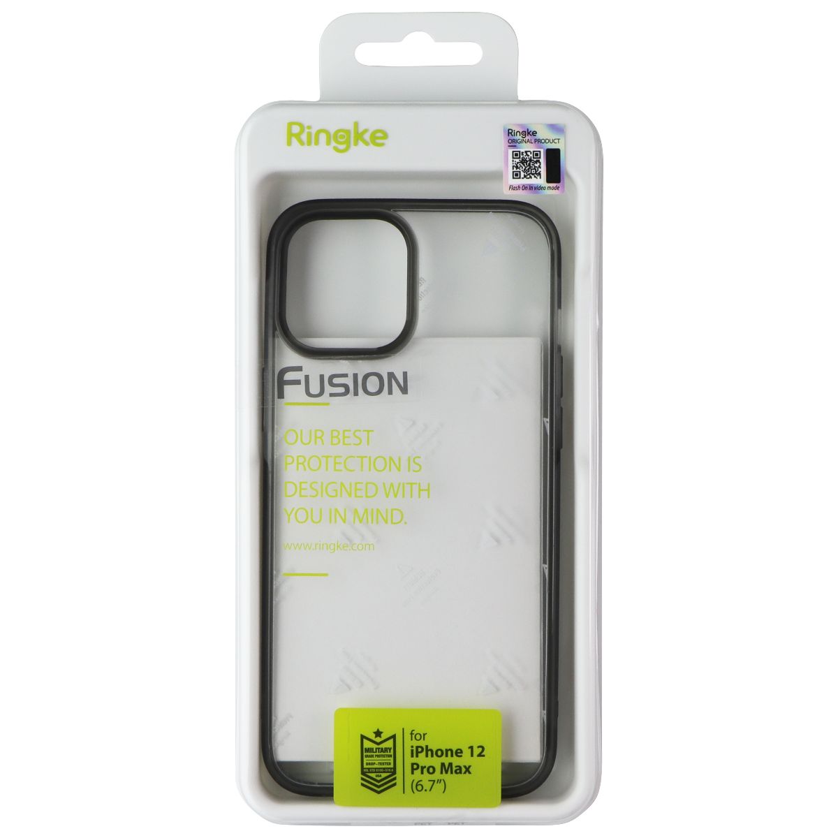 Ringke Fusion Series Case for Apple iPhone 12 Pro Max - Smoke Black Cell Phone - Cases, Covers & Skins Ringke - Simple Cell Bulk Wholesale Pricing - USA Seller