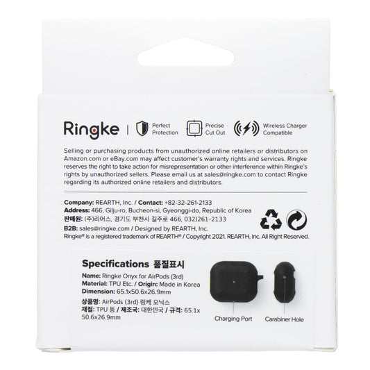 Ringke Onyx Keychain Case for Apple AirPods 3rd Gen - Black