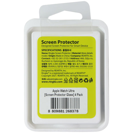 Ringke Tempered Glass Screen Protector for Apple Watch Ultra - 4 Pack