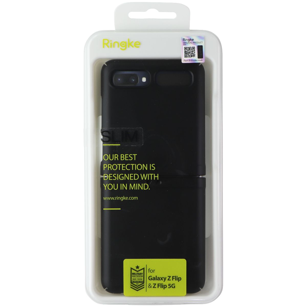 Ringke Slim Series Case for Samsung Galaxy Z Flip / Z Flip 5G - Black