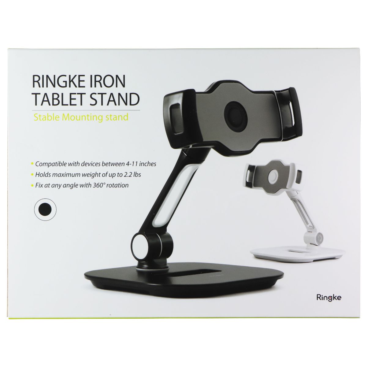 Ringke Iron Tablet Stand Stable Mounting Stand - Black iPad/Tablet Accessories - Mounts, Stands & Holders Ringke - Simple Cell Bulk Wholesale Pricing - USA Seller