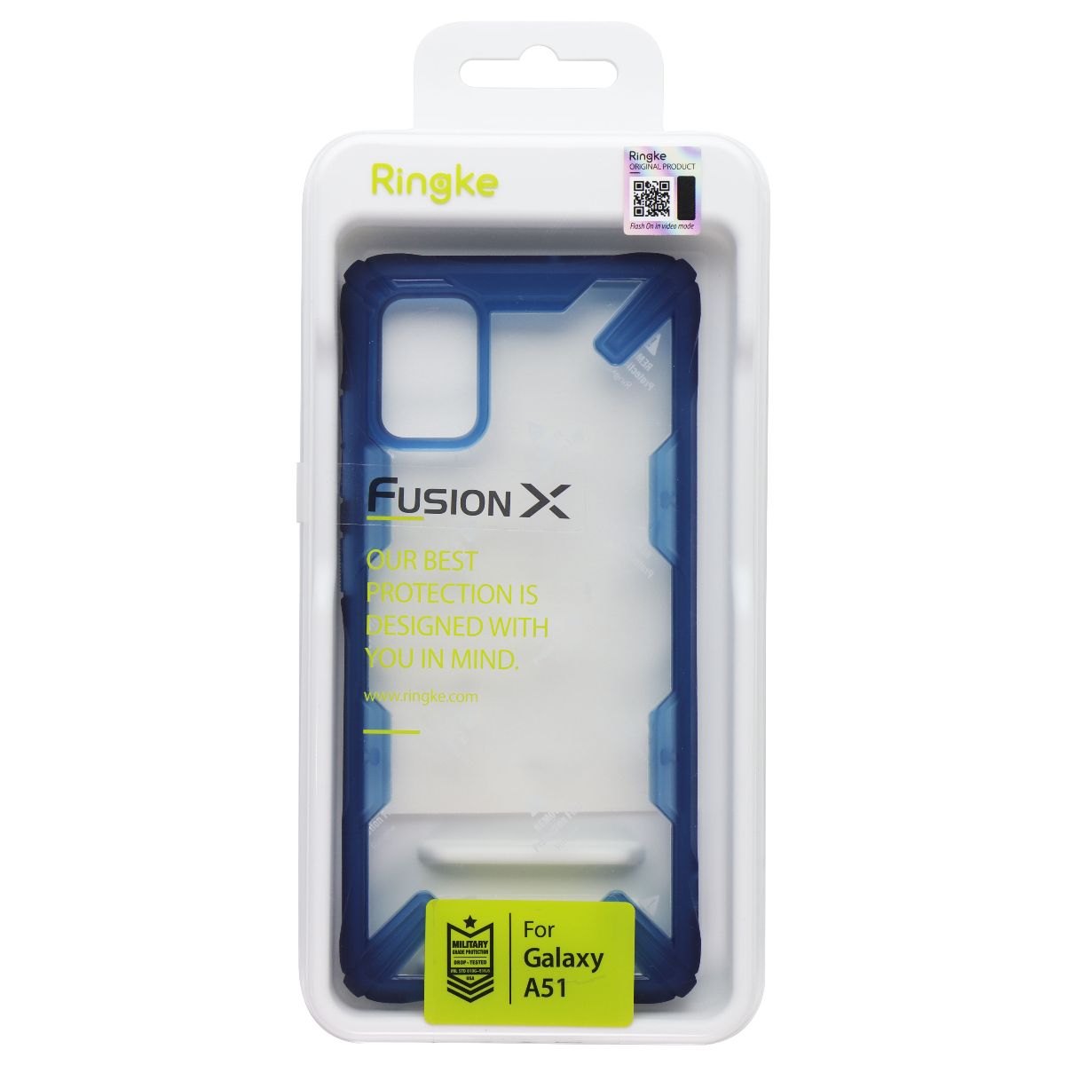 Ringke Fusion X Series Case for Samsung Galaxy A51 5G - Clear/Space Blue Cell Phone - Cases, Covers & Skins Ringke - Simple Cell Bulk Wholesale Pricing - USA Seller