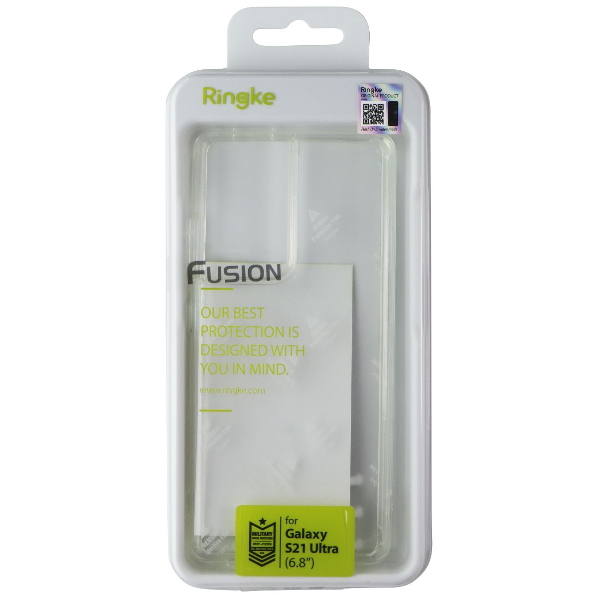 Ringke Fusion Series Case for Samsung Galaxy S21 Ultra - Clear Cell Phone - Cases, Covers & Skins Ringke - Simple Cell Bulk Wholesale Pricing - USA Seller
