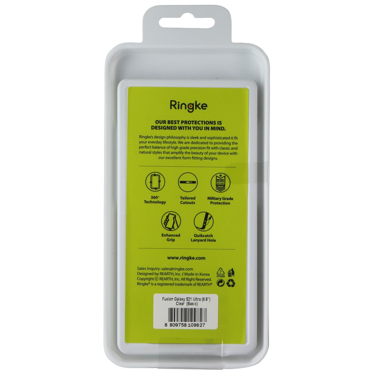 Ringke Fusion Series Case for Samsung Galaxy S21 Ultra - Clear Cell Phone - Cases, Covers & Skins Ringke - Simple Cell Bulk Wholesale Pricing - USA Seller