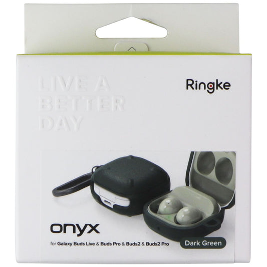 Ringke Onyx Case for Galaxy Buds Live/Buds Pro/Buds2/Buds2 Pro - Dark Green iPod, Audio Player Accessories - Cases, Covers & Skins Ringke - Simple Cell Bulk Wholesale Pricing - USA Seller