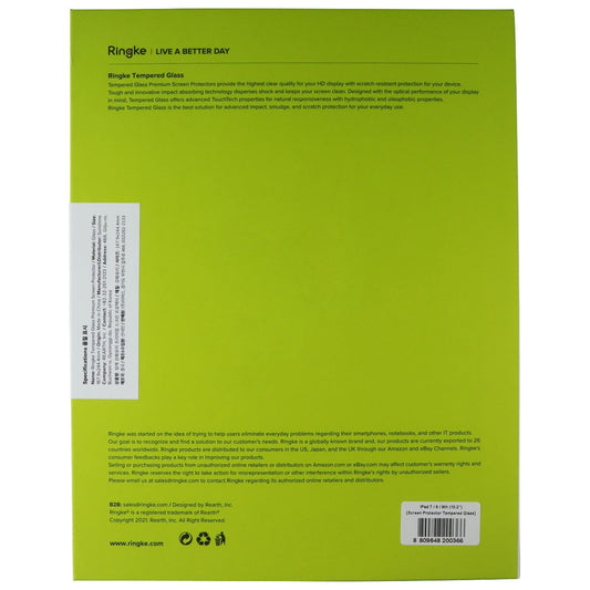 Ringke Tempered Glass Screen Protector for Apple iPad 10.2" (7th/8th/9th Gen)