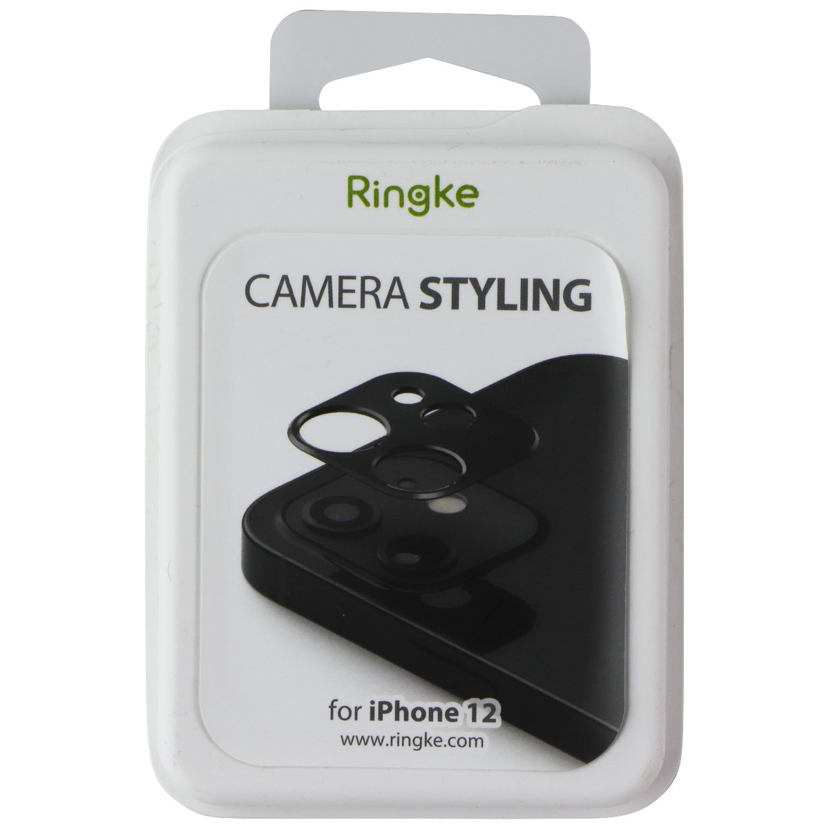 Ringke Camera Styling for Apple iPhone 12 - Black Cell Phone - Screen Protectors Ringke - Simple Cell Bulk Wholesale Pricing - USA Seller