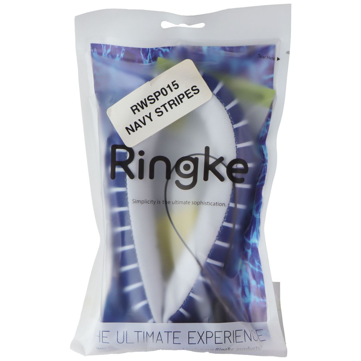 Ringke Waterproof Floating Straps (2 Pack) - Banana / Navy Stripes Cell Phone - Armbands Ringke - Simple Cell Bulk Wholesale Pricing - USA Seller