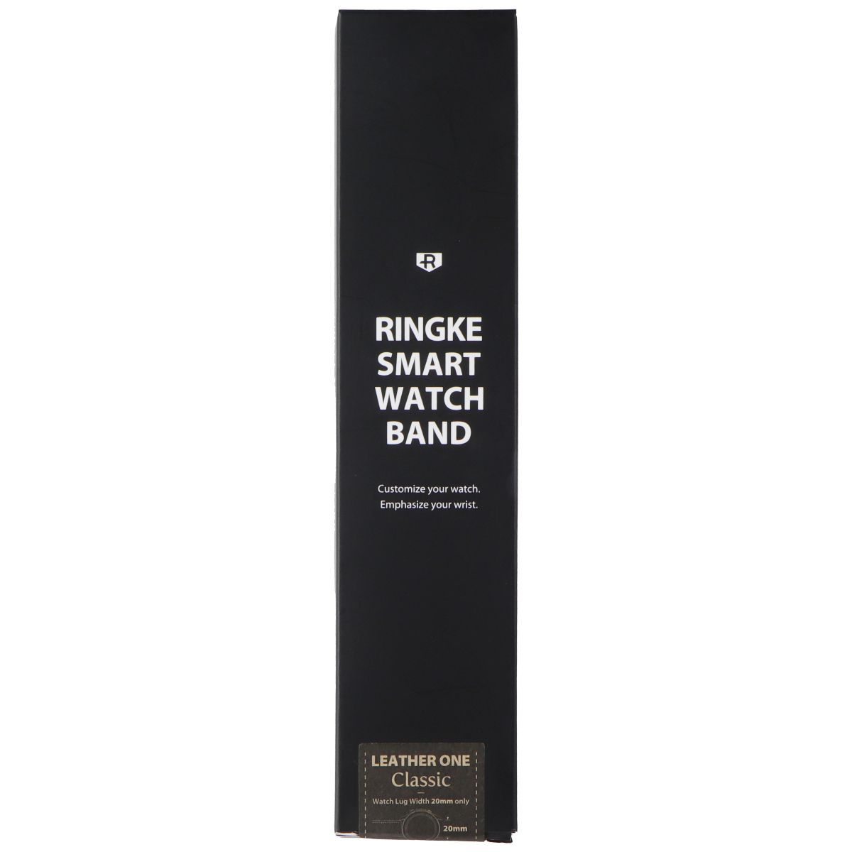 Ringke Leather One Classic Watch Band for (20mm) Galaxy Watch Lugs - Black Smart Watch Accessories - Watch Bands Ringke - Simple Cell Bulk Wholesale Pricing - USA Seller