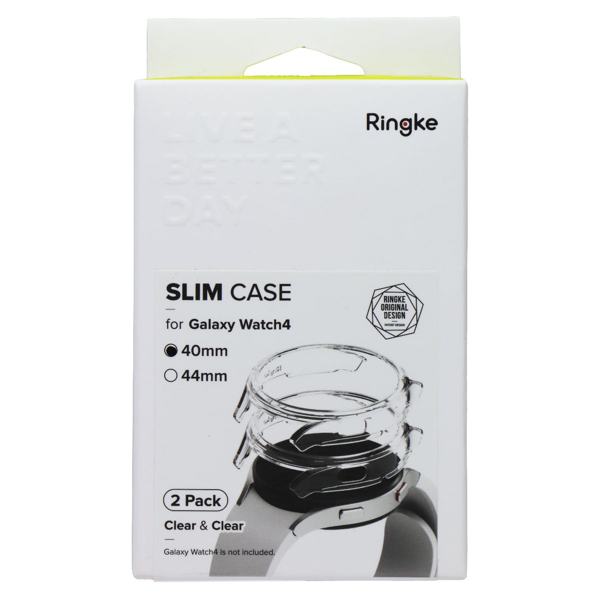 Ringke Slim Case for Samsung Galaxy Watch4 (40mm) - Clear (2 Pack) Smart Watch Accessories - Smart Watch Cases Ringke - Simple Cell Bulk Wholesale Pricing - USA Seller