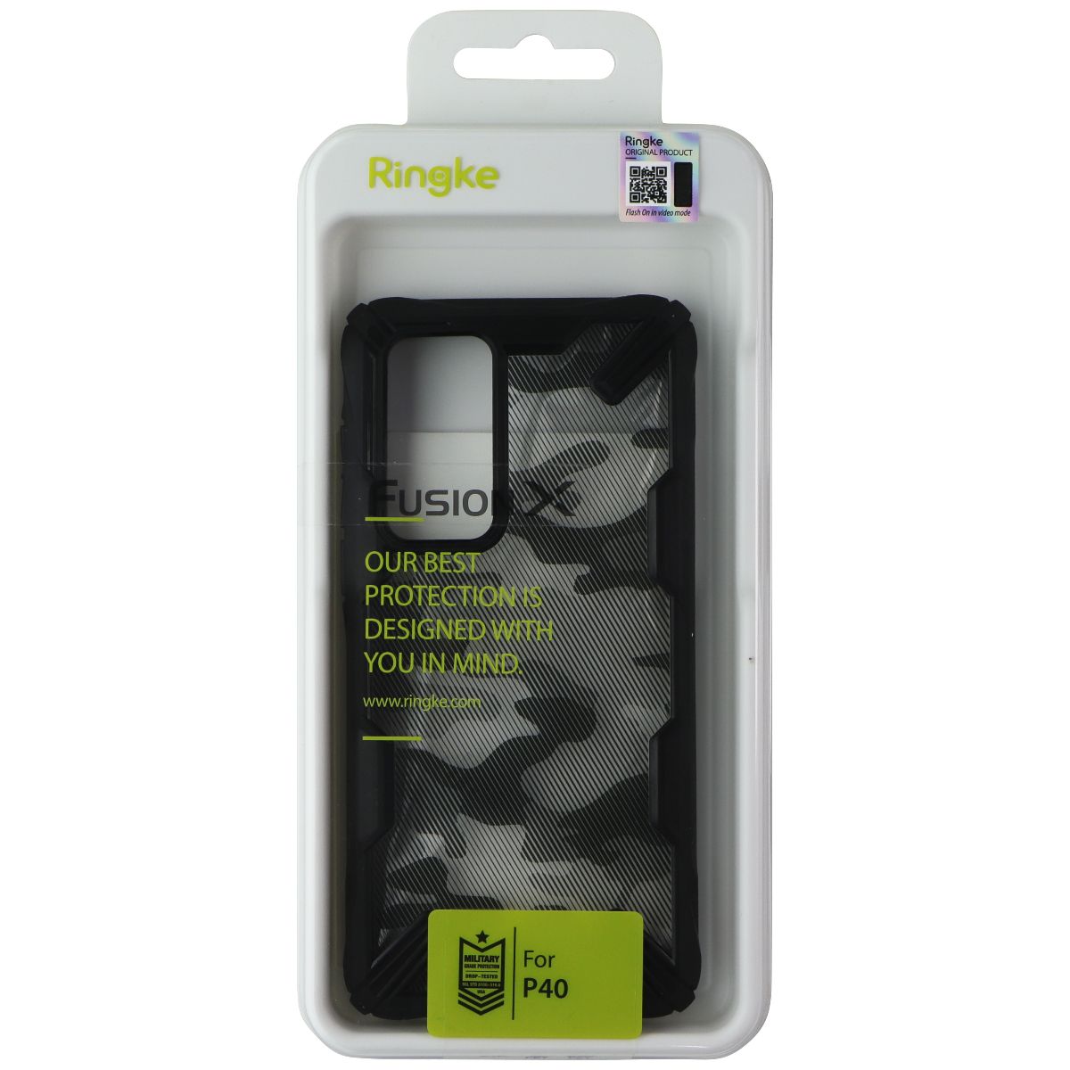 Ringke Fusion X Series Case for Huawei P40 - Camo Black Cell Phone - Cases, Covers & Skins Ringke - Simple Cell Bulk Wholesale Pricing - USA Seller