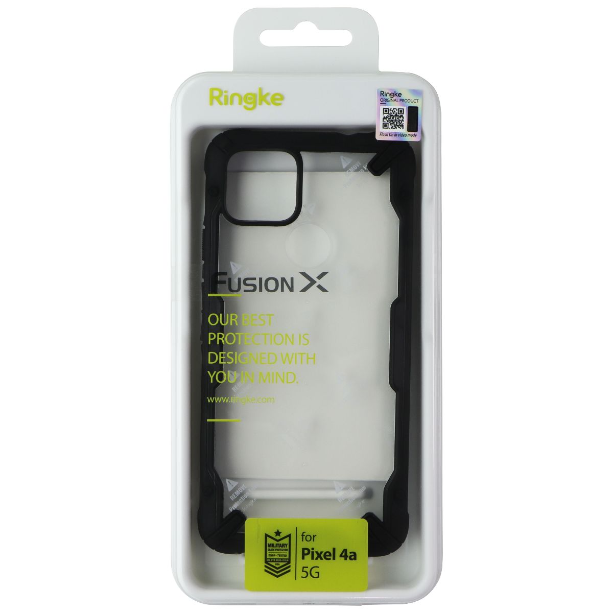 Ringke Fusion X Series Case for Google Pixel 4a 5G - Clear / Black Cell Phone - Cases, Covers & Skins Ringke - Simple Cell Bulk Wholesale Pricing - USA Seller