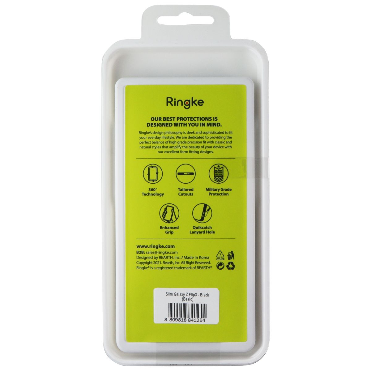 Ringke Slim Series Case for Samsung Galaxy Z Flip3 5G - Black