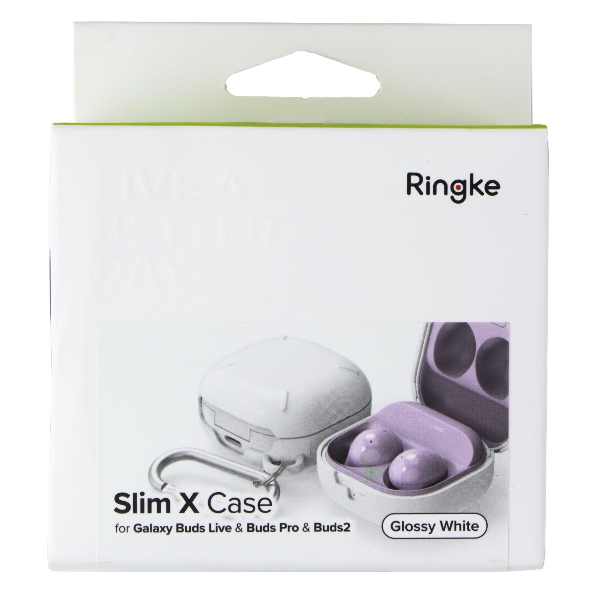 Ringke Slim X Case for Galaxy Buds Live / FE / 2 Pro / Buds 2 / Buds Pro - White iPod, Audio Player Accessories - Cases, Covers & Skins Ringke - Simple Cell Bulk Wholesale Pricing - USA Seller