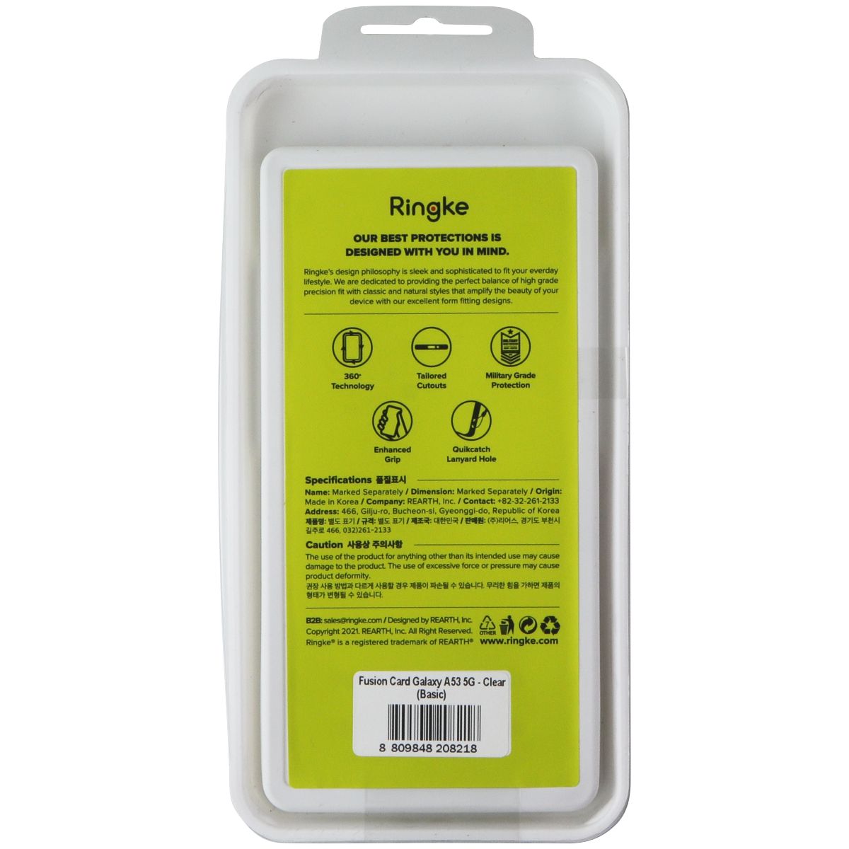 Ringke Fusion Card Series Case Samsung Galaxy A53 5G - Clear Cell Phone - Cases, Covers & Skins Ringke - Simple Cell Bulk Wholesale Pricing - USA Seller