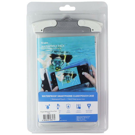 Ringke Waterproof Pouch Case for Smartphones - Gray Cell Phone - Cases, Covers & Skins Ringke - Simple Cell Bulk Wholesale Pricing - USA Seller