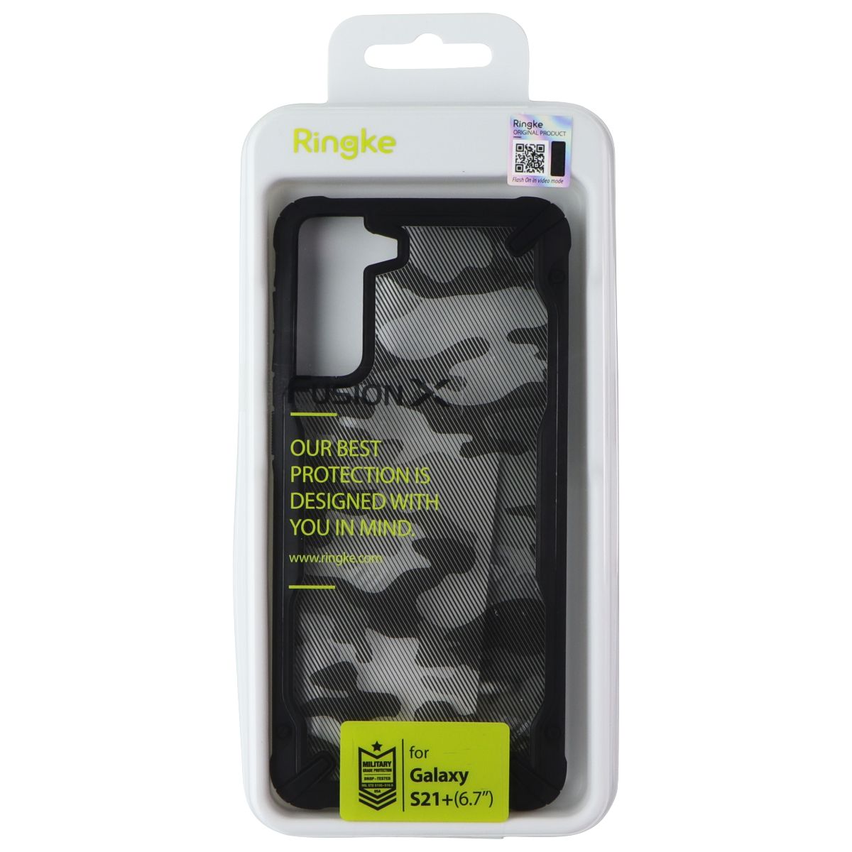 Ringke Fusion X Series Case for Samsung Galaxy S21+ (Plus) - Black Camo