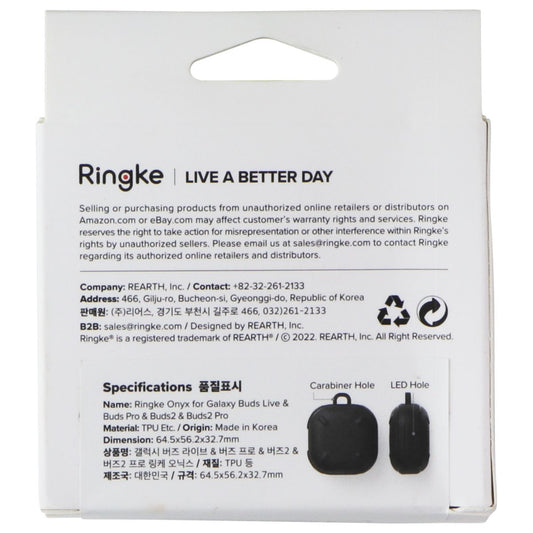 Ringke Onyx Series Case for Galaxy Buds Live/Buds Pro/Buds2/Buds2 Pro - Black iPod, Audio Player Accessories - Cases, Covers & Skins Ringke - Simple Cell Bulk Wholesale Pricing - USA Seller