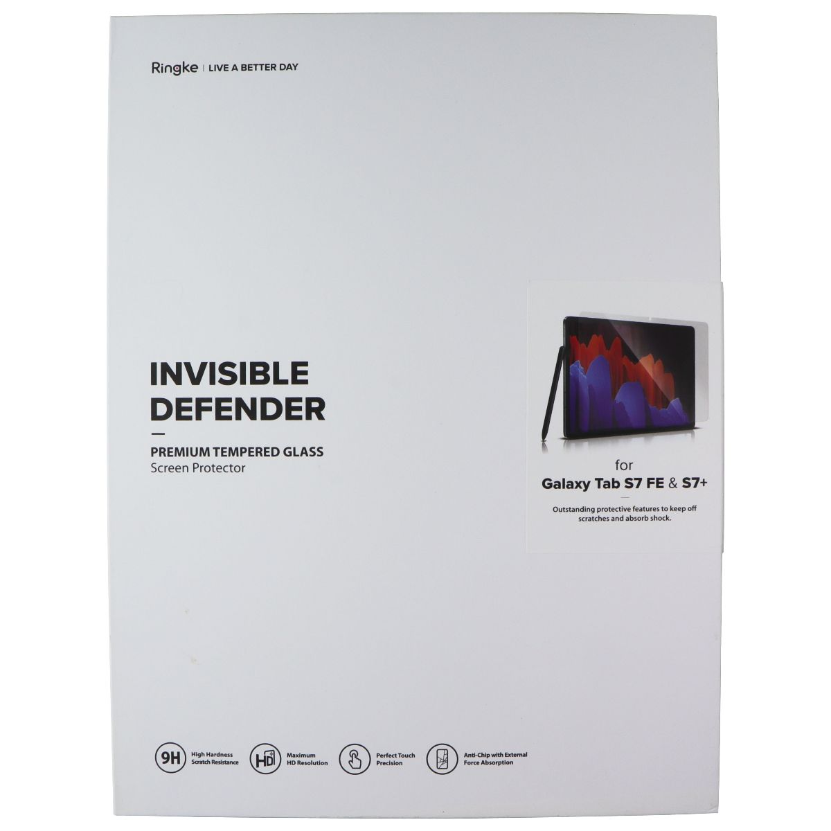 Ringke Invisible Defender Screen Protector for Samsung Galaxy Tab S7 FE/S7 Plus iPad/Tablet Accessories - Screen Protectors Ringke - Simple Cell Bulk Wholesale Pricing - USA Seller