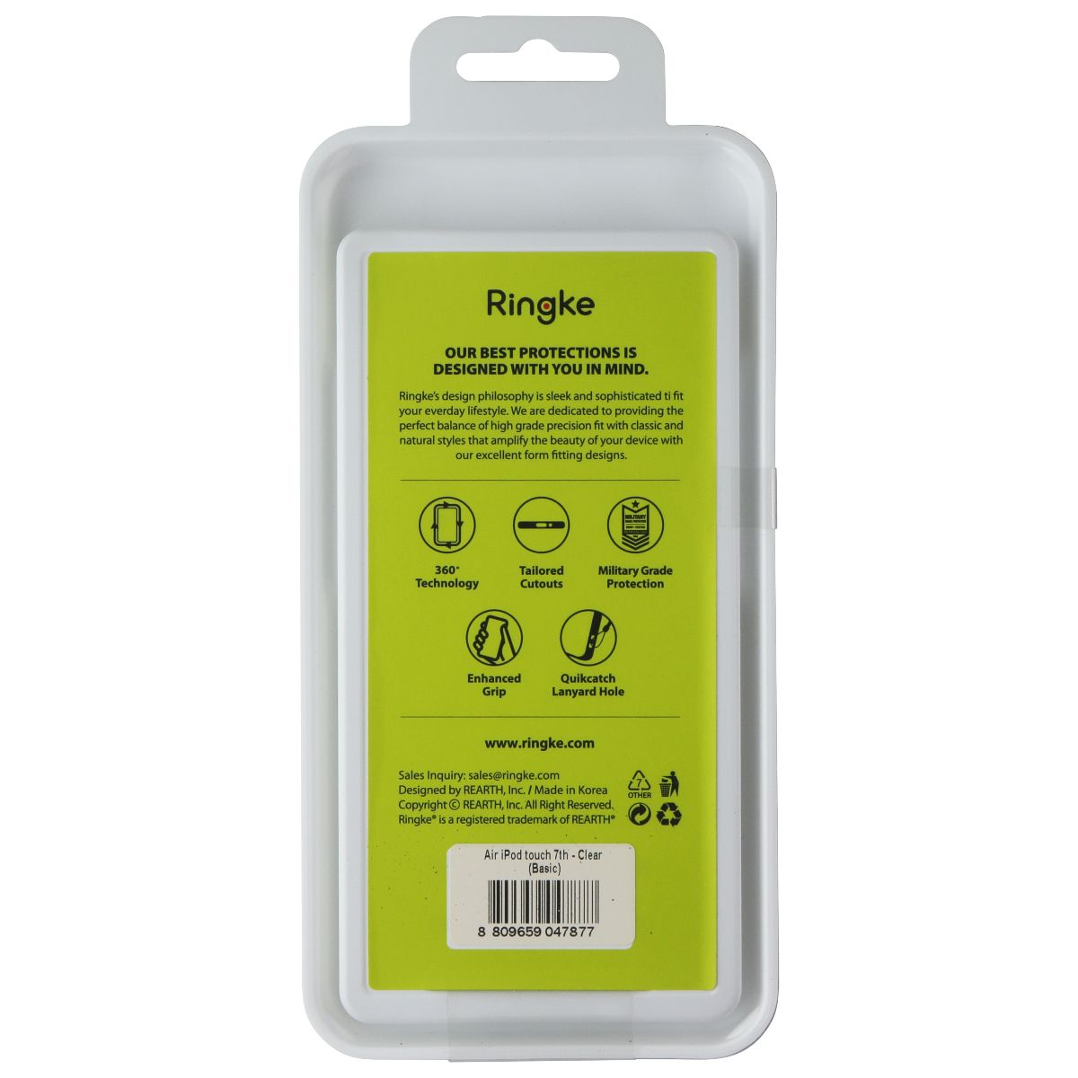 Ringke Air Series Case for Apple iPod Touch (7th Gen) - Clear iPod, Audio Player Accessories - Cases, Covers & Skins Ringke - Simple Cell Bulk Wholesale Pricing - USA Seller