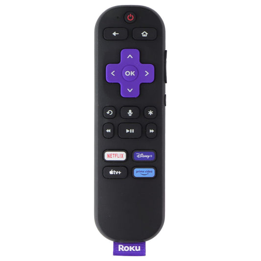 Roku Voice Remote w/ Netflix/Disney+/AppleTV+/Prime Video Keys (RC-GZ1) - Black TV, Video & Audio Accessories - Remote Controls Roku - Simple Cell Bulk Wholesale Pricing - USA Seller