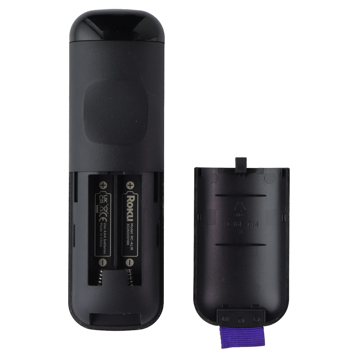 Roku (RC-ALIR) Remote with Netflix/Disney+/AppleTV+/Prime Video Keys - Black TV, Video & Audio Accessories - Remote Controls Roku - Simple Cell Bulk Wholesale Pricing - USA Seller
