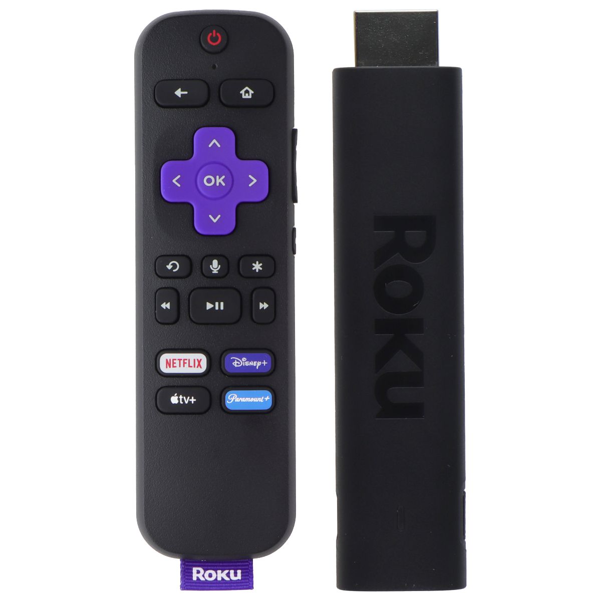 Roku 4K HDMI Streaming Stick for Netflix/Disney+/Apple/Paramount - Black 3820X2 Home Multimedia - Internet & Media Streamers Roku - Simple Cell Bulk Wholesale Pricing - USA Seller
