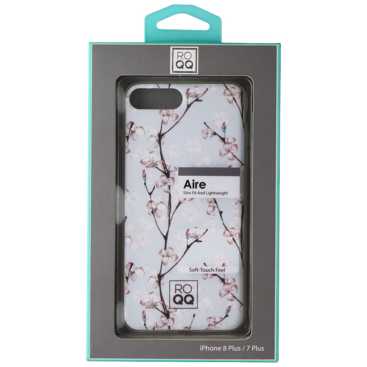 ROQQ Aire Series Slim Fit Case for Apple iPhone 8 Plus/7 Plus - Cherry Blossom Cell Phone - Cases, Covers & Skins ROQQ    - Simple Cell Bulk Wholesale Pricing - USA Seller