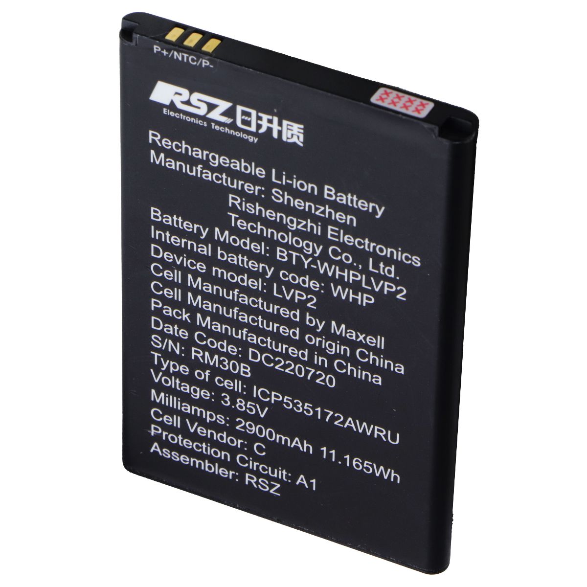 RSZ 3.85V Rechargeable 2900mAh Battery for Home Phone LVP2 (BTY-WHPLVP2) Cell Phone - Batteries RSZ - Simple Cell Bulk Wholesale Pricing - USA Seller