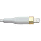 S. Simple (6-Ft) USB-C to 8-Pin Tough-Knit Braided Cable - White/Gold