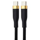 Simple (6-Foot) Magnetic USB-C to USB-C Charge/Sync Cable - Black/Gold Cell Phone - Cables & Adapters S. Simple - Simple Cell Bulk Wholesale Pricing - USA Seller