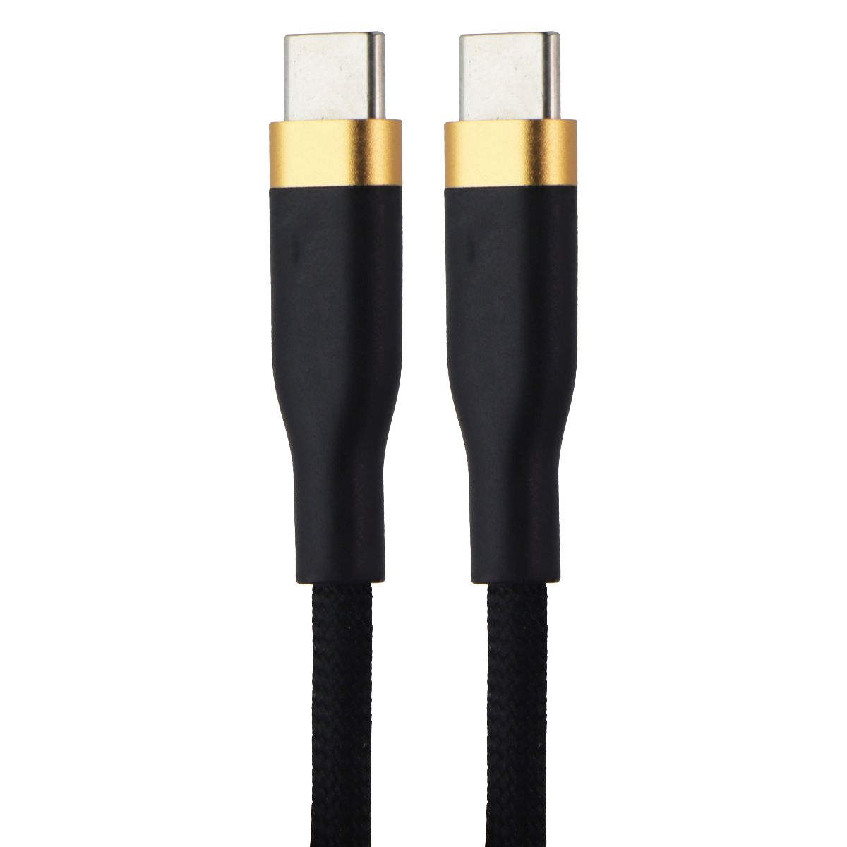 Simple (6-Foot) Magnetic USB-C to USB-C Charge/Sync Cable - Black/Gold Cell Phone - Cables & Adapters S. Simple - Simple Cell Bulk Wholesale Pricing - USA Seller