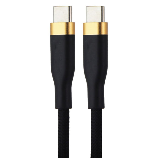 Simple (6-Foot) Magnetic USB-C to USB-C Charge/Sync Cable - Black/Gold