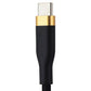 Simple (6-Foot) Magnetic USB-C to USB-C Charge/Sync Cable - Black/Gold Cell Phone - Cables & Adapters S. Simple - Simple Cell Bulk Wholesale Pricing - USA Seller