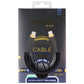Simple (6-Foot) Magnetic USB-C to USB-C Charge/Sync Cable - Black/Gold Cell Phone - Cables & Adapters S. Simple - Simple Cell Bulk Wholesale Pricing - USA Seller