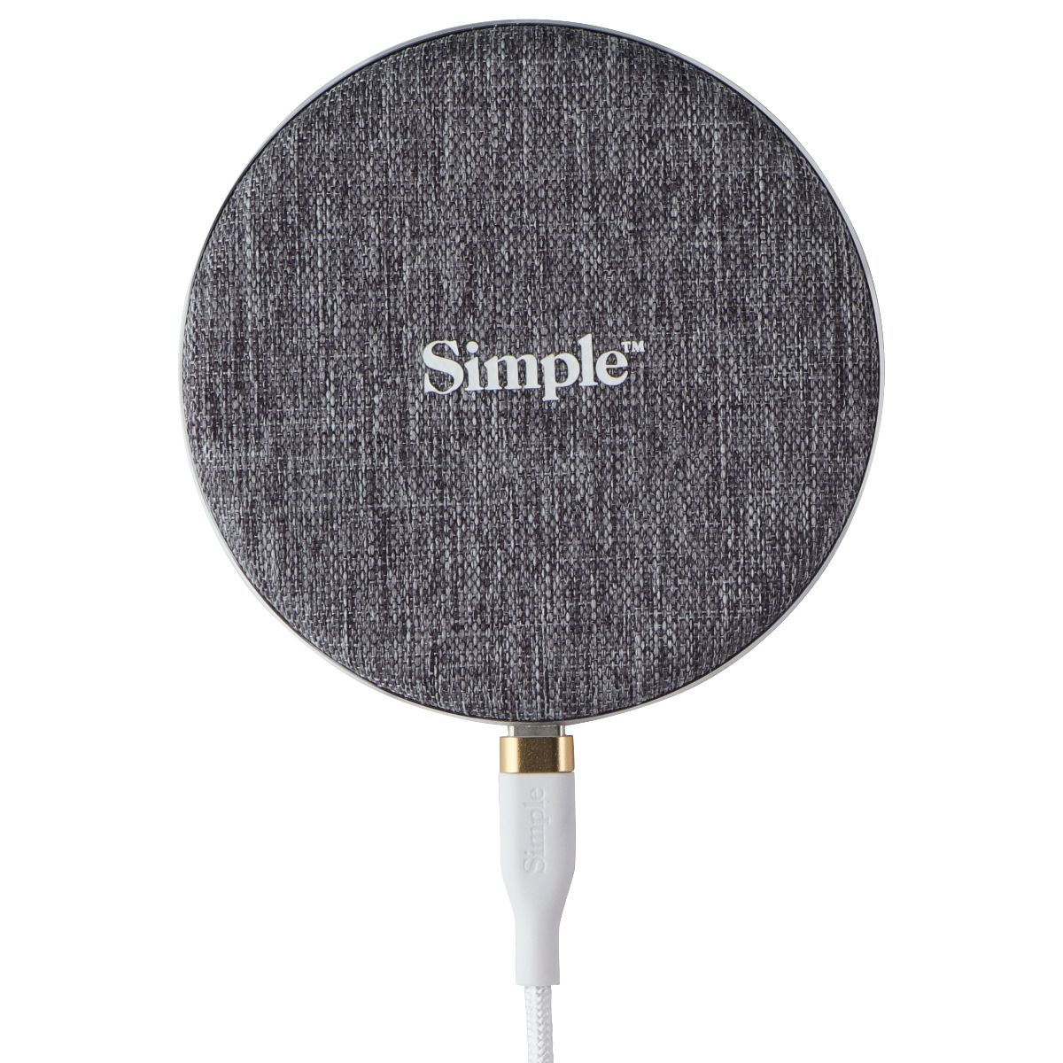 Simple (15W) USB-C POWER Wireless Charger Pad - White/Gray (NEW MODEL) Cell Phone - Chargers & Cradles S. Simple - Simple Cell Bulk Wholesale Pricing - USA Seller