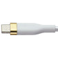 Simple (4-Ft) USB-A to USB-C Tough-Knit Braided Charge Cable - White/Gold Cell Phone - Cables & Adapters Simple - Simple Cell Bulk Wholesale Pricing - USA Seller