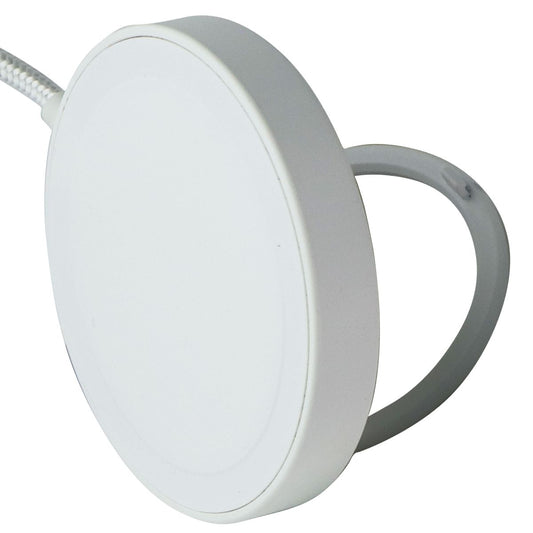 Simple (15W) USB-C Wired Magnetic Charging Pad w/Integrated Stand - White/Silver Cell Phone - Chargers & Cradles S. Simple - Simple Cell Bulk Wholesale Pricing - USA Seller